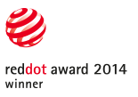 Ein Siegel des Gewinners des Red Dot Design Award 2014 für den Nosiboo Pro elektrischen Baby Nasensauger