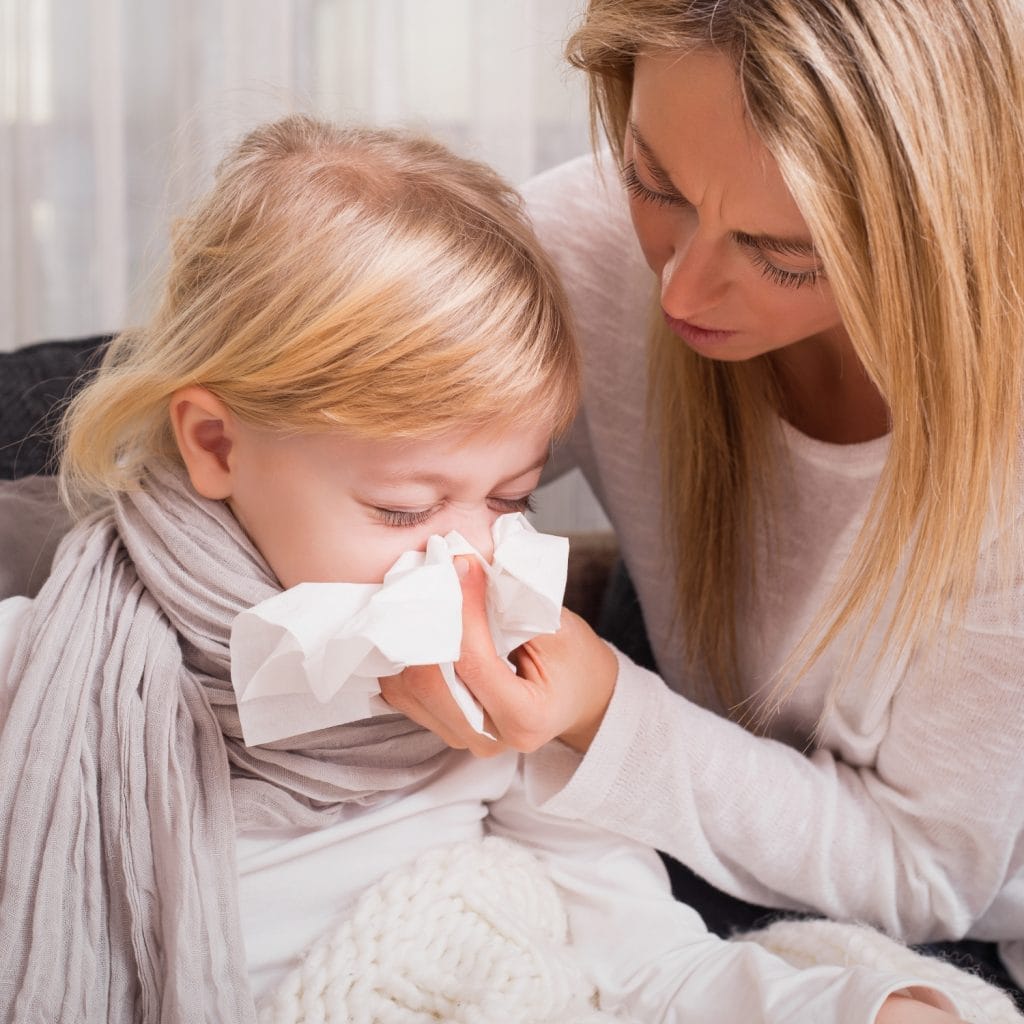<strong>Schnupfen, laufende oder verstopfte Nase bei Kindern</strong>